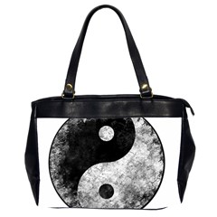 Grunge Yin Yang Office Handbags (2 Sides)  by Valentinaart