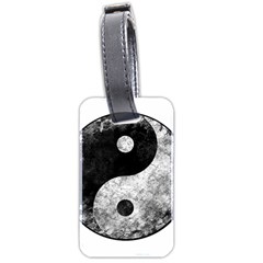 Grunge Yin Yang Luggage Tags (two Sides) by Valentinaart