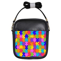 Colorful-10 Girls Sling Bags by ArtworkByPatrick