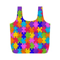 Colorful-10 Full Print Recycle Bags (m)  by ArtworkByPatrick