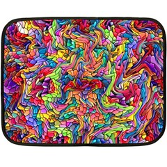 Colorful-12 Double Sided Fleece Blanket (mini)  by ArtworkByPatrick