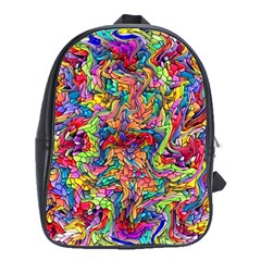 Colorful-12 School Bag (large) by ArtworkByPatrick