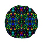 COLORFUL-13 Standard 15  Premium Flano Round Cushions Front