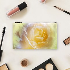 Beautiful Yellow Rose Cosmetic Bag (small)  by FantasyWorld7