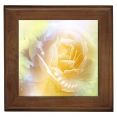 Beautiful Yellow Rose Framed Tiles by FantasyWorld7