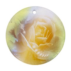 Beautiful Yellow Rose Ornament (round) by FantasyWorld7