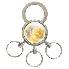 Beautiful Yellow Rose 3-ring Key Chains by FantasyWorld7