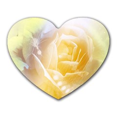 Beautiful Yellow Rose Heart Mousepads by FantasyWorld7