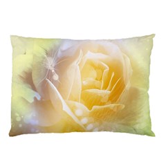 Beautiful Yellow Rose Pillow Case by FantasyWorld7