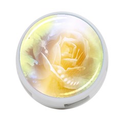 Beautiful Yellow Rose 4-port Usb Hub (two Sides)  by FantasyWorld7