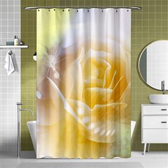 Beautiful Yellow Rose Shower Curtain 48  X 72  (small)  by FantasyWorld7