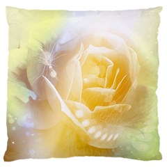 Beautiful Yellow Rose Large Cushion Case (one Side) by FantasyWorld7