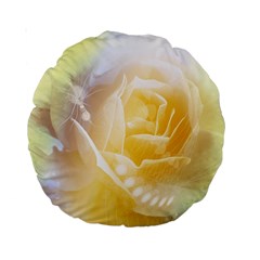 Beautiful Yellow Rose Standard 15  Premium Round Cushions by FantasyWorld7