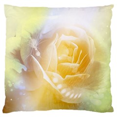 Beautiful Yellow Rose Standard Flano Cushion Case (two Sides) by FantasyWorld7