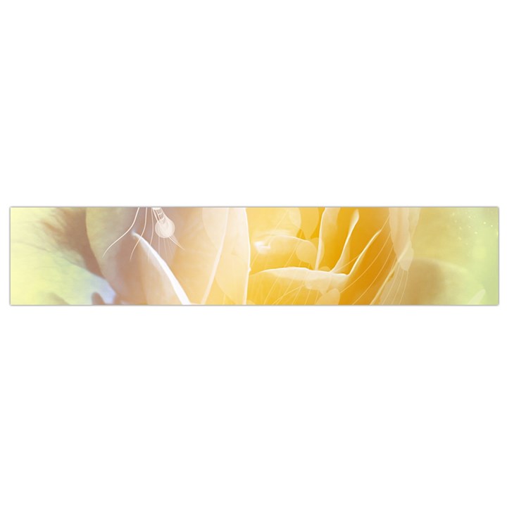 Beautiful Yellow Rose Flano Scarf (Small) 