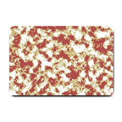 Abstract Textured Grunge Pattern Small Doormat  by dflcprints