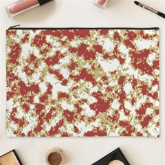 Abstract Textured Grunge Pattern Cosmetic Bag (xxxl)  by dflcprints