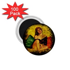 Pin Up Girl  1 75  Magnets (100 Pack)  by Valentinaart