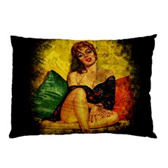 Pin Up Girl  Pillow Case by Valentinaart