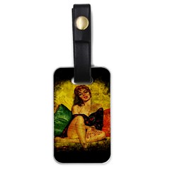 Pin Up Girl  Luggage Tags (one Side)  by Valentinaart