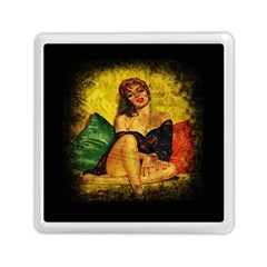 Pin Up Girl  Memory Card Reader (square)  by Valentinaart