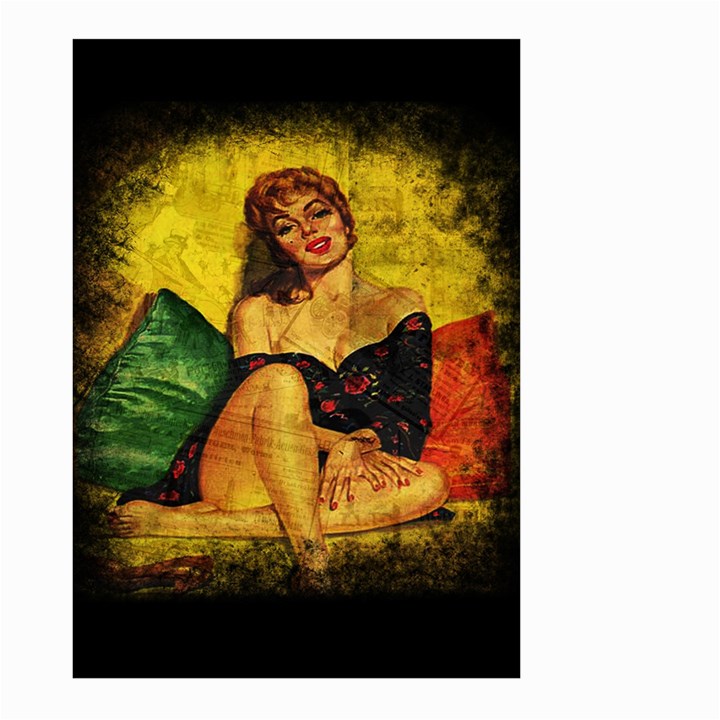 Pin up girl  Large Garden Flag (Two Sides)