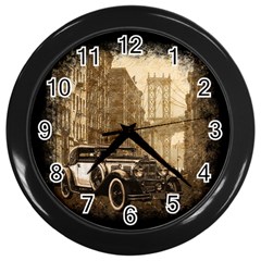 Vintage Old Car Wall Clocks (black) by Valentinaart