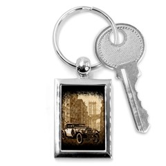 Vintage Old Car Key Chains (rectangle)  by Valentinaart