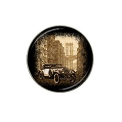 Vintage Old Car Hat Clip Ball Marker by Valentinaart