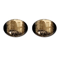 Vintage Old Car Cufflinks (oval) by Valentinaart