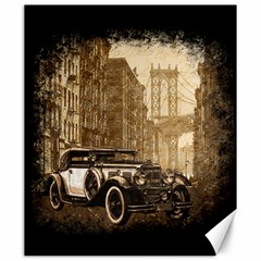 Vintage Old Car Canvas 20  X 24   by Valentinaart