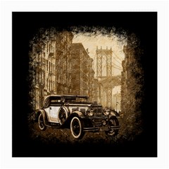 Vintage Old Car Medium Glasses Cloth (2-side) by Valentinaart