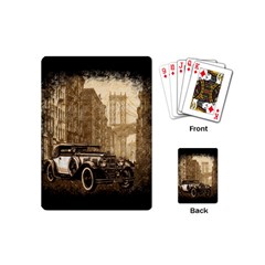 Vintage Old Car Playing Cards (mini)  by Valentinaart