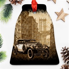 Vintage Old Car Bell Ornament (two Sides) by Valentinaart