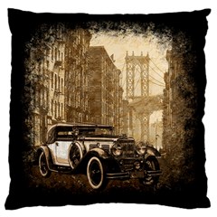 Vintage Old Car Large Cushion Case (one Side) by Valentinaart