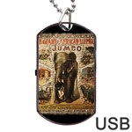 Vintage Circus  Dog Tag USB Flash (Two Sides) Front