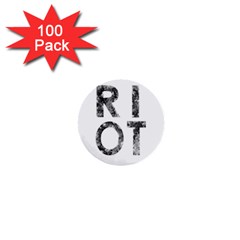 Riot 1  Mini Buttons (100 pack) 