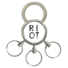 Riot 3-ring Key Chains by Valentinaart