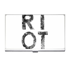 Riot Business Card Holders by Valentinaart