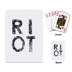 Riot Playing Card by Valentinaart