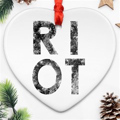 Riot Heart Ornament (Two Sides)