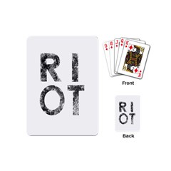 Riot Playing Cards (mini)  by Valentinaart