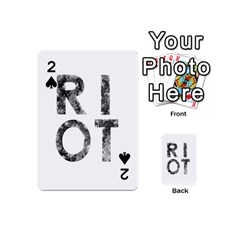 Riot Playing Cards 54 (mini)  by Valentinaart