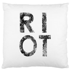 Riot Large Cushion Case (one Side) by Valentinaart