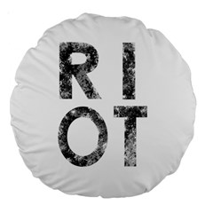 Riot Large 18  Premium Round Cushions