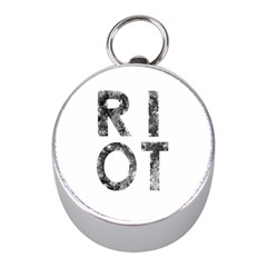 Riot Mini Silver Compasses