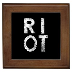 Riot Framed Tiles by Valentinaart