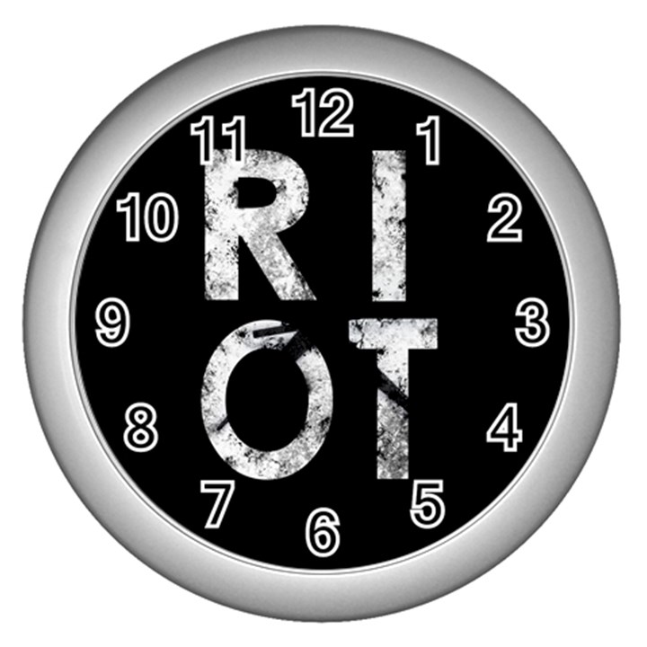 Riot Wall Clocks (Silver) 