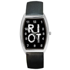 Riot Barrel Style Metal Watch by Valentinaart