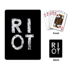 Riot Playing Card by Valentinaart